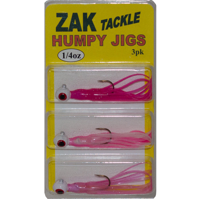 Pink Humpy Jigs Zak Tackle Humpy Jigs 3 Pack (1/4 oz.) — Ted's Sports Center