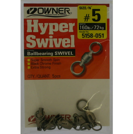 Owner Hyper Ball Bearing Swivel #5 (5 pack)