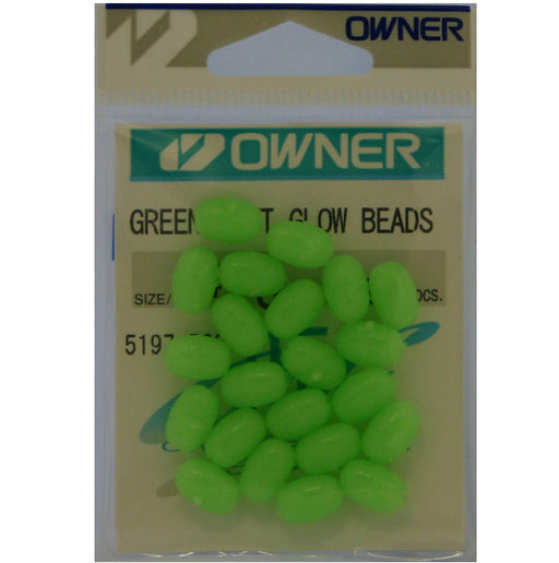 Owner Soft "Glow" Beads Green Beads Size 5
