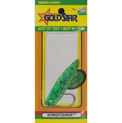 Gold Star Kingfisher 3.5 "Lite" 942 - Glow/Green Spatterback (AKA Green Hornet)