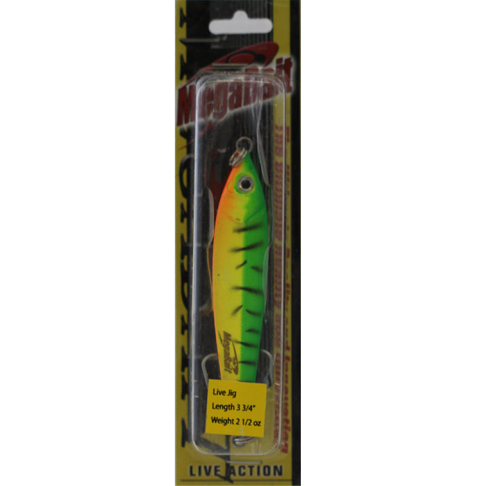 Mega Bait Jig 2 1/2 Ounce - Color 10 Fire Tiger