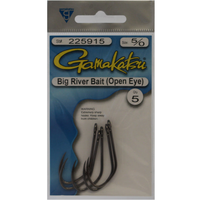 Gamakatsu Big River Bait Open Eye (Siwash) Hook - Size 2/0 — Ted's Sports  Center