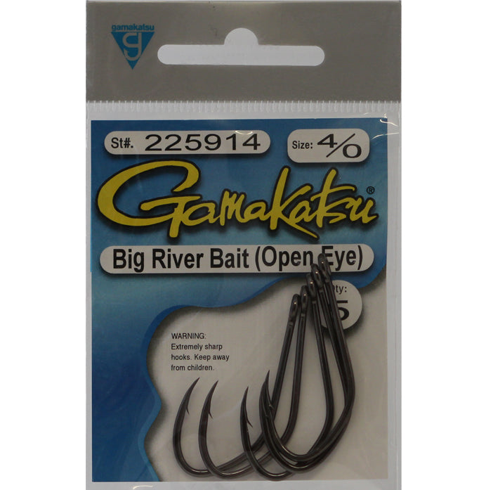 Gamakatsu Big River Bait Open Eye (Siwash) Hook